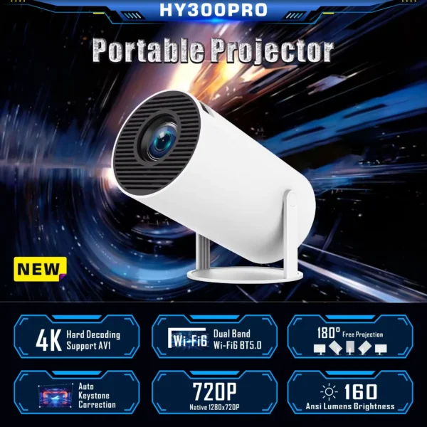 4K Portable Mini Projector - Image 2